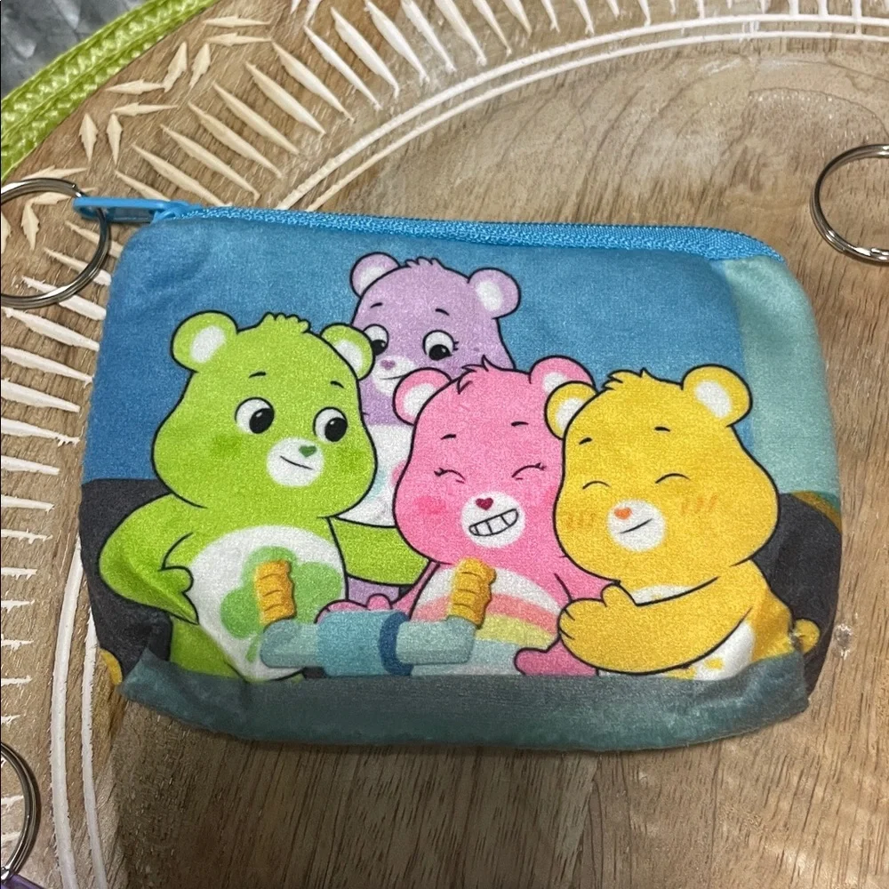 NWOT Care Bears Colorful Coin Purses Set of 4 - Picture 2 of 5